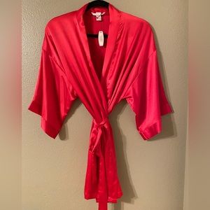 Victoria’s Secret Red Satin Robe - Small/Medium